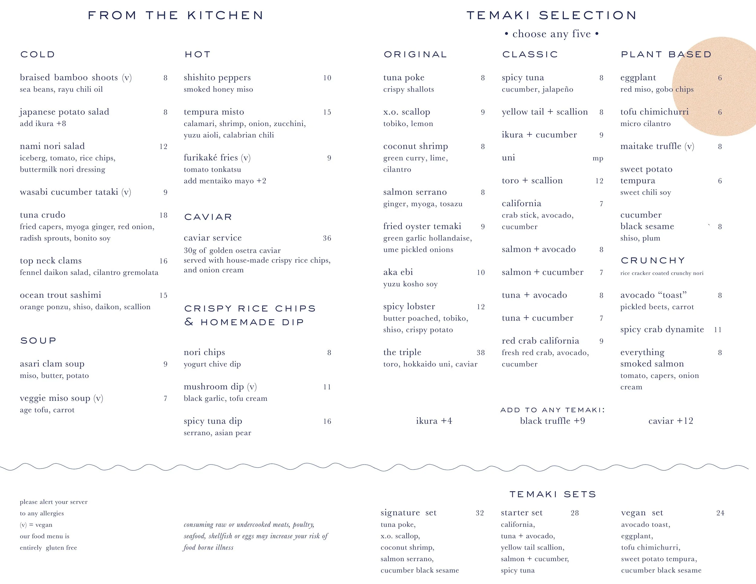 West Village PDF MENU — NAMI NORI